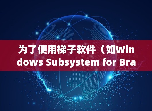 为了使用梯子软件(如Windows Subsystem for Brands)观察外网加速软件的运行情况,可以按照以下步骤进行操作