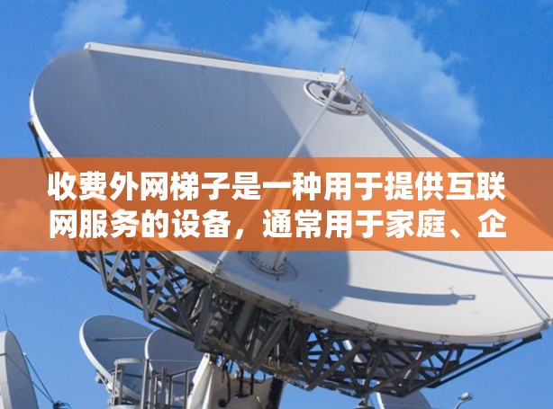 收费外网梯子是一种用于提供互联网服务的设备,通常用于家庭、企业或学校等场所。以下是关于收费外网梯子的详细信息