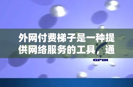 外网付费梯子是一种提供网络服务的工具,通常用于远程办公、家庭连接或其他网络需求。以下是关于外网付费梯子的常见配置和使用建议