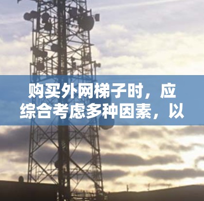 购买外网梯子时，应综合考虑多种因素，以确保选择合适的梯子。以下是一个有条理的总结，帮助您做出最优选择